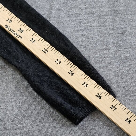 Sisley Sweater Dress Women S Black Long Puff Sleeves Boho Knit Alpaca Wool Blend - Picture 7 of 16